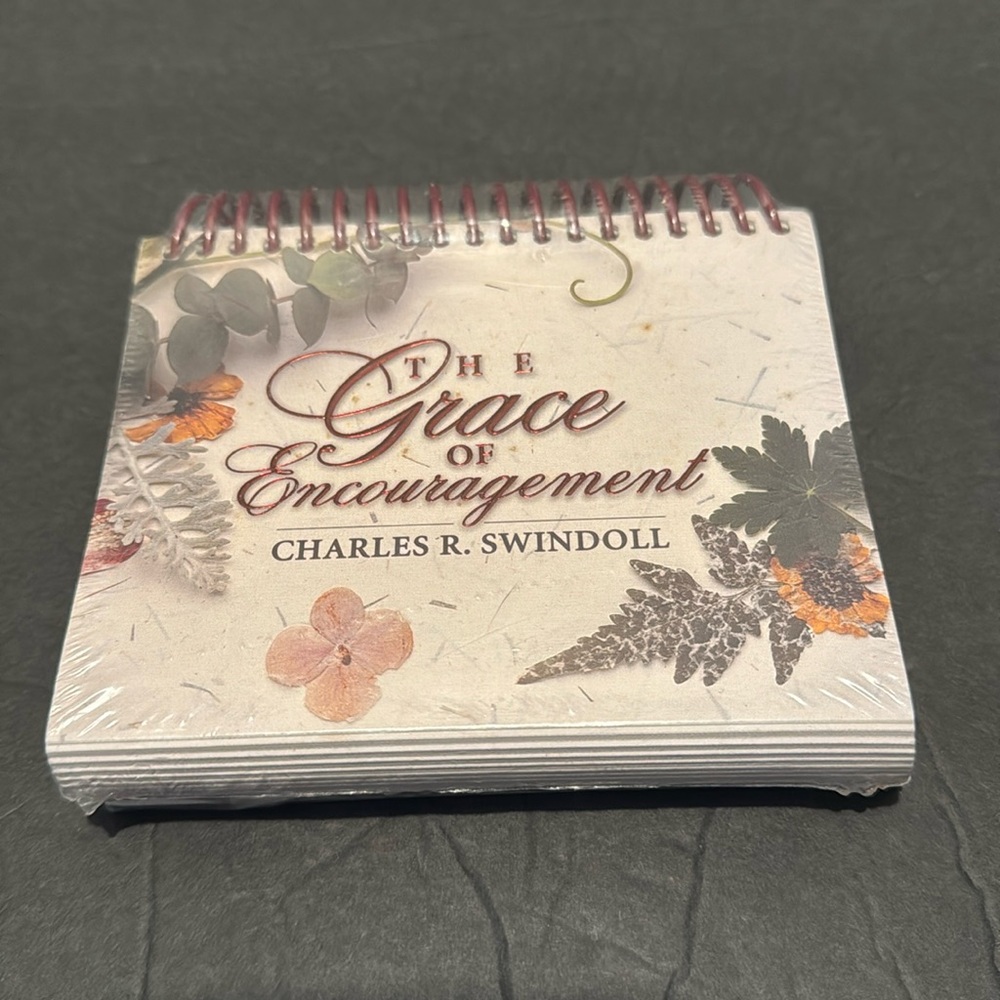 NEW Sealed The Grace of Encouragementnt Spiral Daily by Charles R. Swindoll RARE